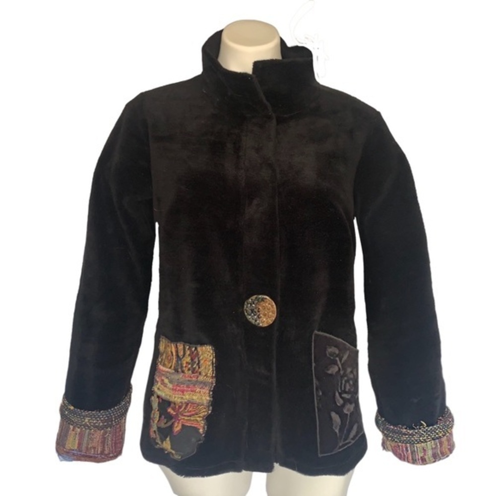 Lee Andersen Art to Wear Detailed Velour Jacket